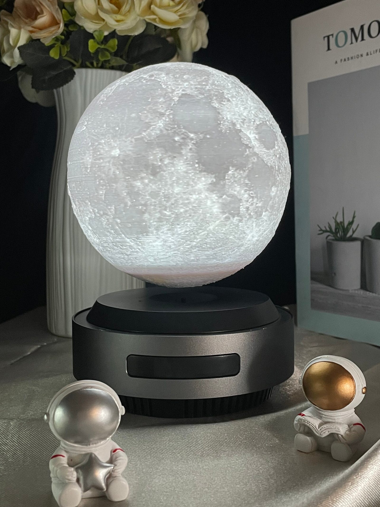 Nouvelle lévitation magnétique 3d Print Moon Lampe